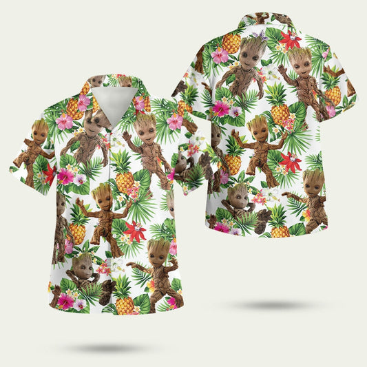 Floral Groot Hawaiian Shirt