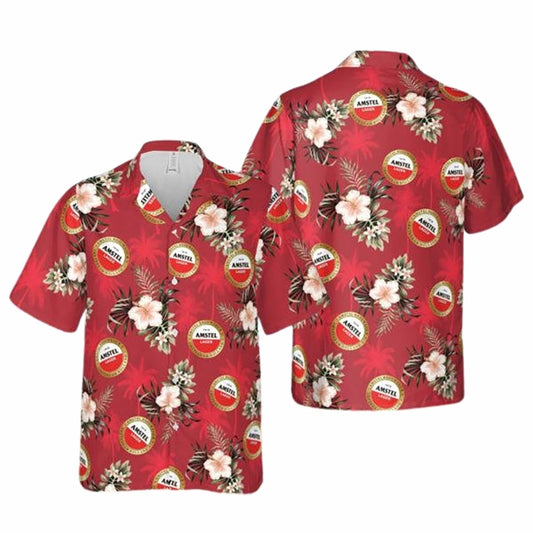 Amstel Beer Hawaiian Shirt
