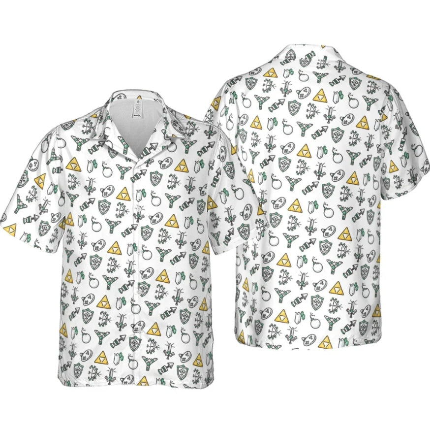 The Legend Of Zelda Pixel Hawaiian Shirt