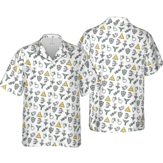 The Legend Of Zelda Pixel Hawaiian Shirt