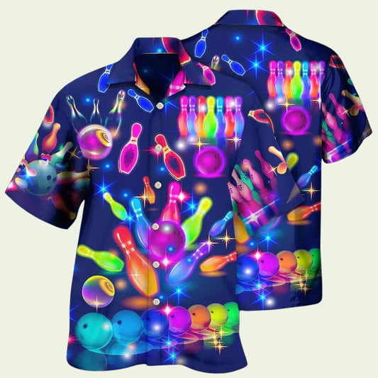 Neon Bowling Hawaiian Shirt