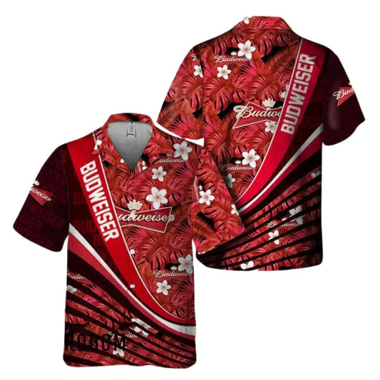 Budweiser Beer In My Heart Hawaiian Shirt