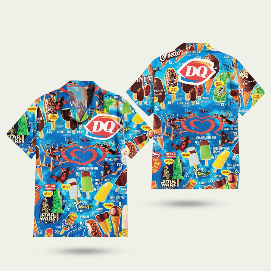 Dairy Queen Ice Cream Hawaiian Shirt