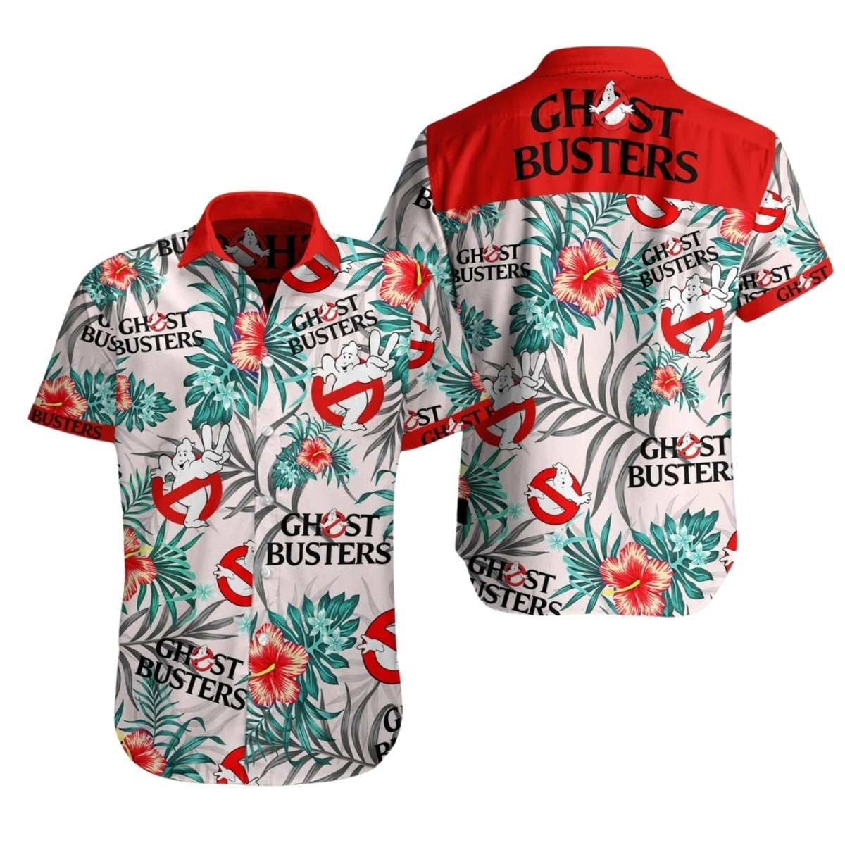Hibicus Ghostbusters Hawaiian Shirt