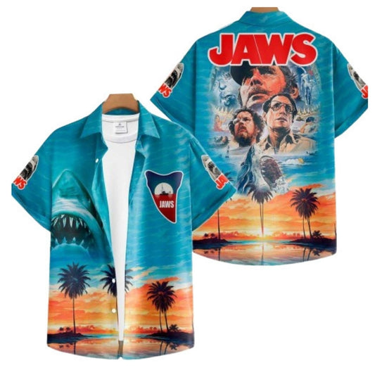 JAWS Hawaiian Shirt, 1975 Spielberg Thriller