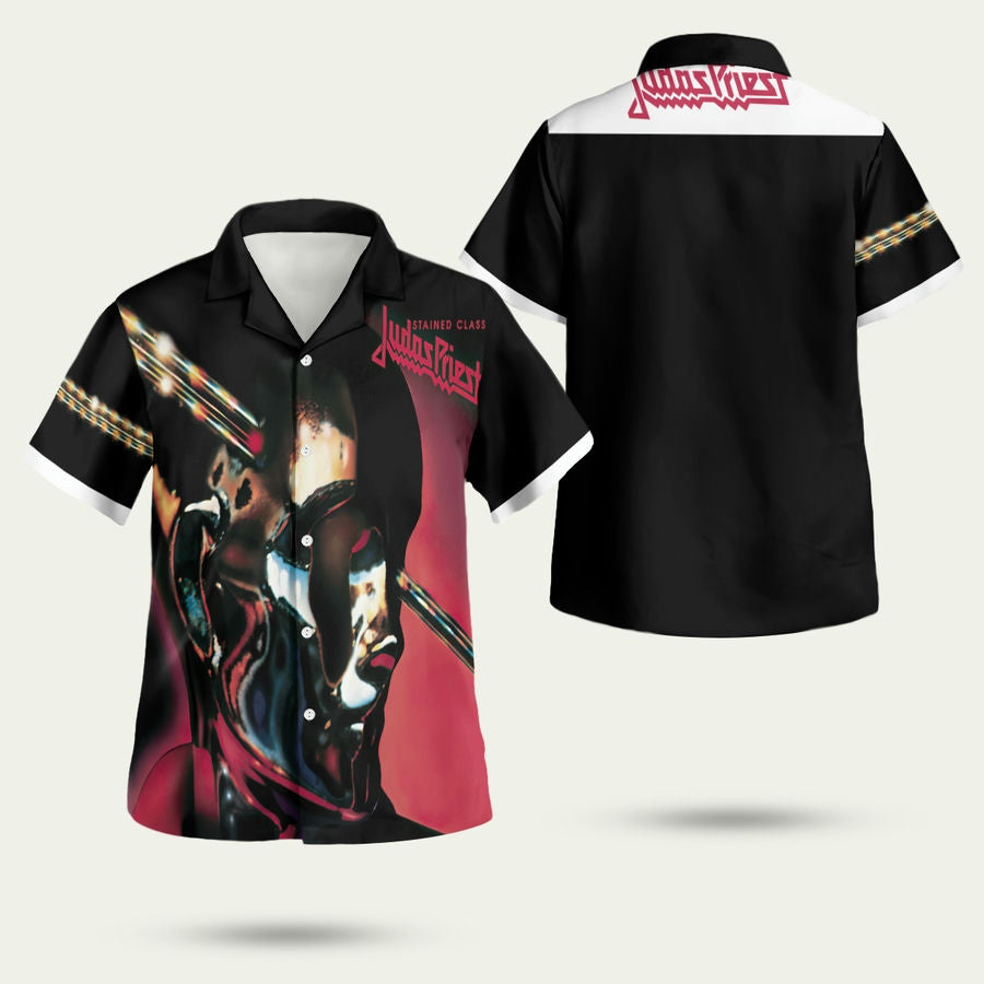 Judas Priest Band Hawaiian Shirt, Stained Class