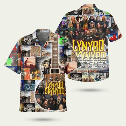 Lynyrd Skynyrd All The Albums Hawaiian Shirt