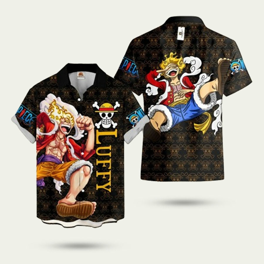 Luffy Symbol One Piece Hawaiian Shirt