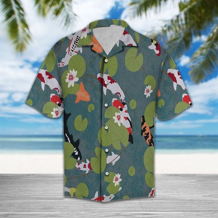 Beautiful Koi Fish Hawaiian Shirt