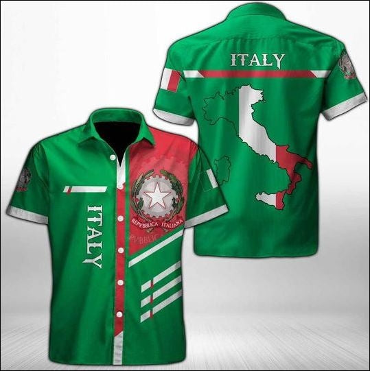 Italy Map Hawaiian Shirt