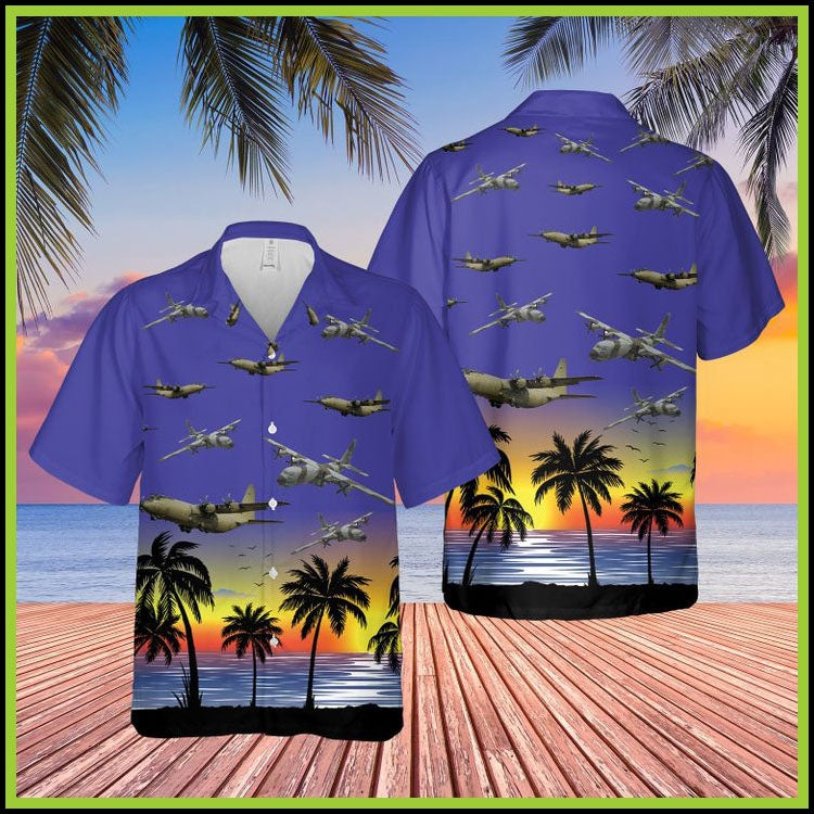Lockheed C-130 Hercules Hawaiian Shirt