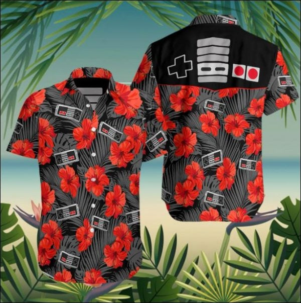 Retro Gamepad Hawaiian Shirt