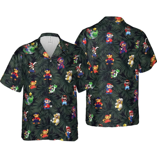 Tropical Mario Super Mario Hawaiian Shirt