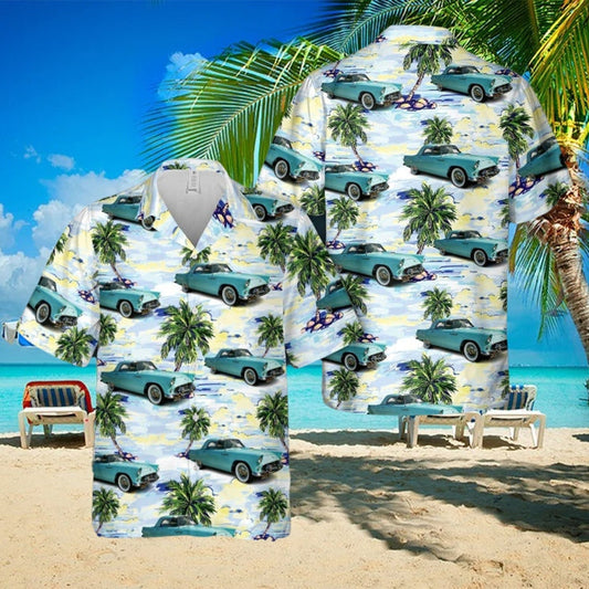 1955 Ford Thunderbird Hawaiian Shirt