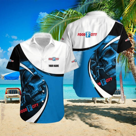 Food City Skull Hawaiian Shirt