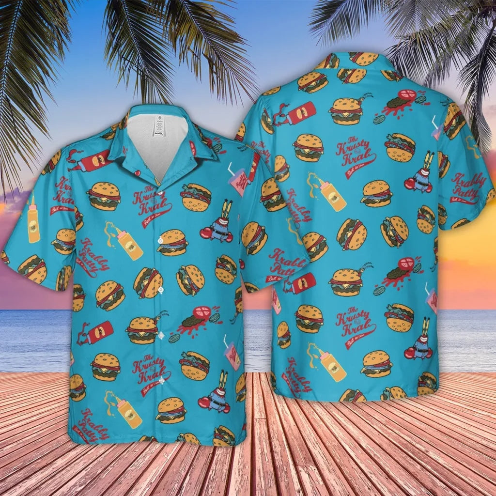 Krabby Patty SpongeBob Hawaiian Shirt