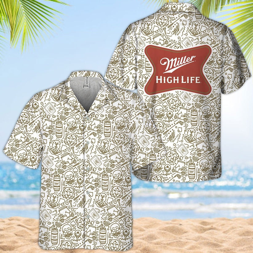 Miller High Life Hawaiian Shirt