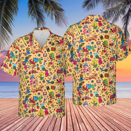 Spongebob Doodle Hawaiian Shirt