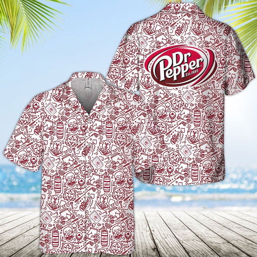 Dr Pepper Summer Hawaiian Shirt