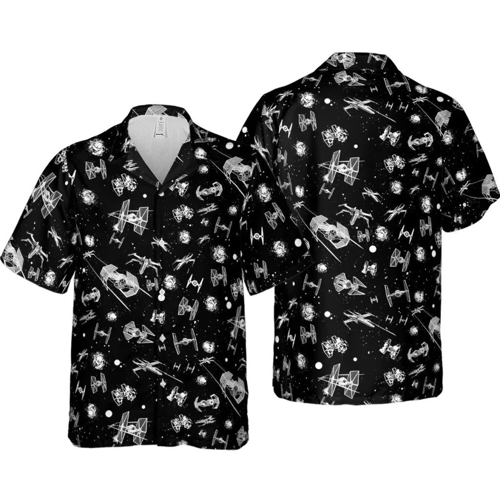 Space Ship Battle Star Wars Hawaiian Shirt