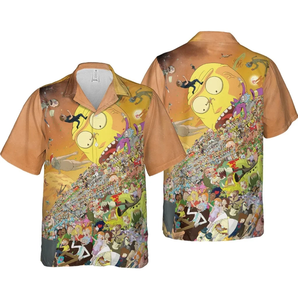 Every Rick and Morty Characters Hawaiian Shirt