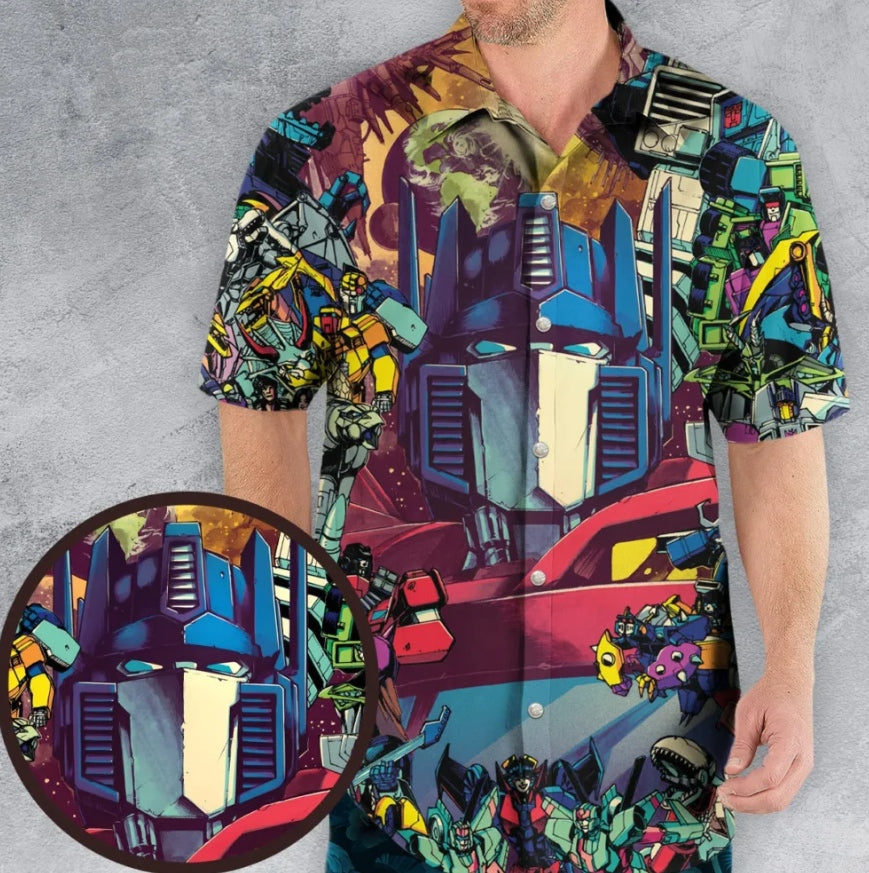 Optimus Prime Transformers Hawaiian Shirt