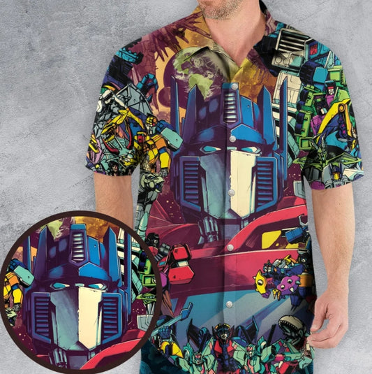 Optimus Prime Transformers Hawaiian Shirt