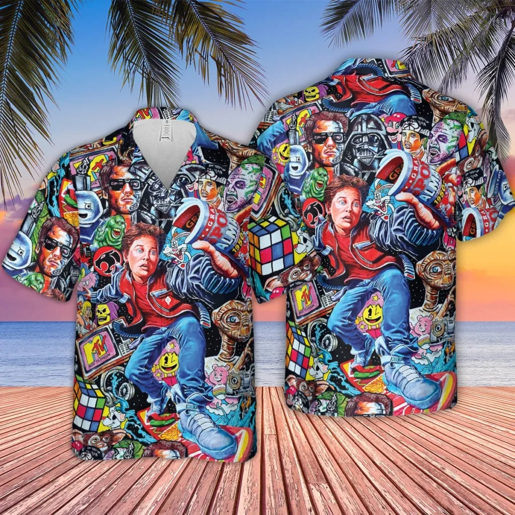 Back To The 80s Movie Hawaiian Shirt