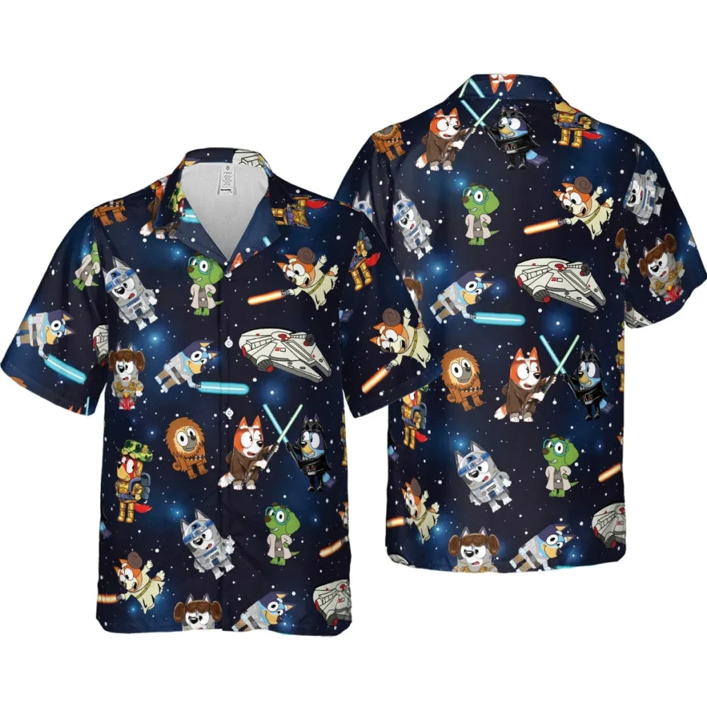 Bluey Droid Hawaiian Shirt