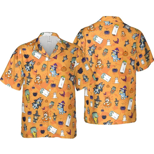 Spooky Heeler Bluey Hawaiian Shirt
