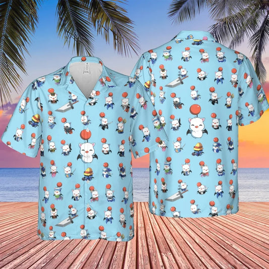 Cute Moogle Final Fantasy Hawaiian Shirt