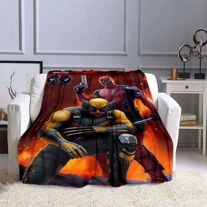 Deadpool & Wolverine Throw Blanket