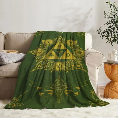 The Legend Of Zelda Logo Throw Blanket