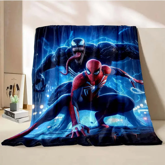 Spiderman Vs Venom Throw Blanket