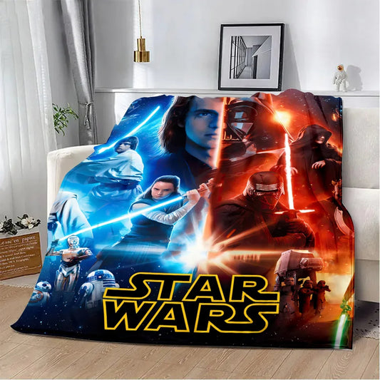 Blue & Red Star Wars Blanket