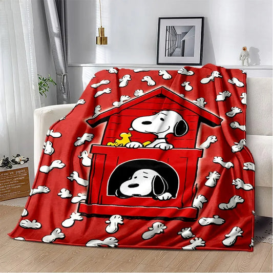 Red House Snoopy Blanket