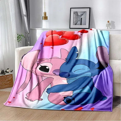 Blue & Pink Angel Stitch Blanket