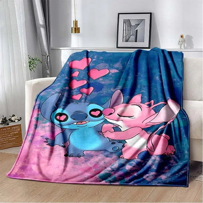 Blue & Pink Angel Stitch Blanket