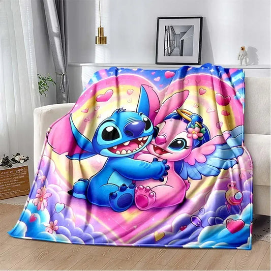 Blue & Pink Angel Stitch Blanket