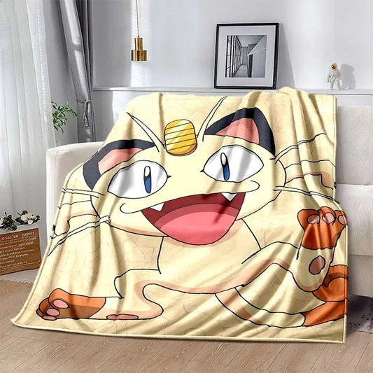 Pokemon Meowth Blanket