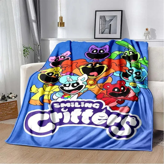 Smiling Critters Soft Throw Blanket