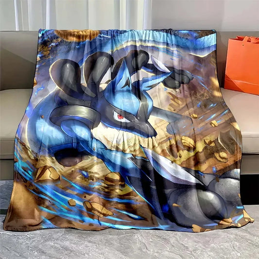 Pokemon Mega Lucario Blanket