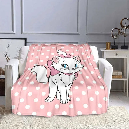 Pink Soft Marie Cat Blanket
