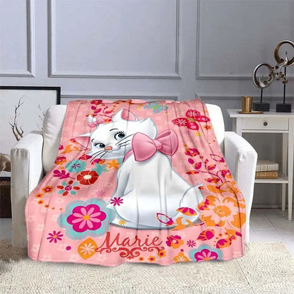 Pink Soft Marie Cat Blanket