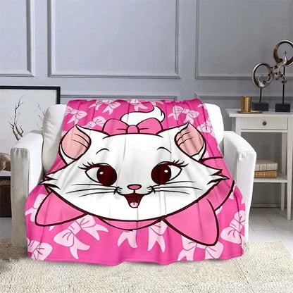 Pink Soft Marie Cat Blanket