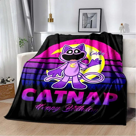 My Birthday Smiling Critters Catnap Blanket