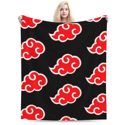Red Cloud Akatsuki Naruto Blanket