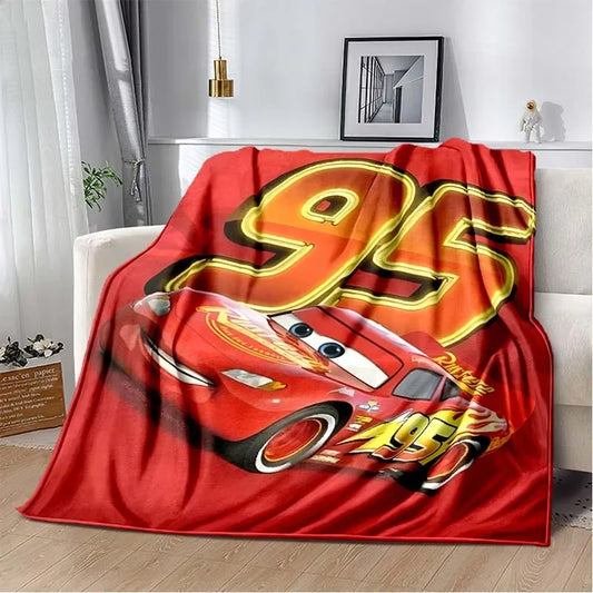Lightning Mcqueen Flannel Throw Blanket