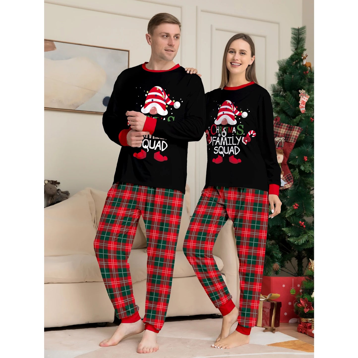 Christmas Family Squad Matching Pajamas Set