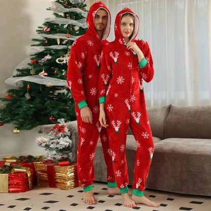 Red Flannel Matching Christmas Pajamas for Family